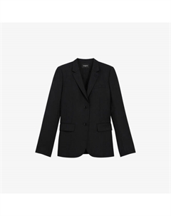 Однобортный шерстяной пиджак, цвет bla01 The kooples