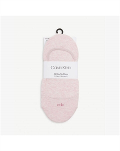 Носки из смесового хлопка с вышитым логотипом, комплект из двух штук, розовый Calvin klein