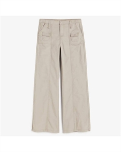 Брюки Canvas Cargo, светло-бежевый H&m