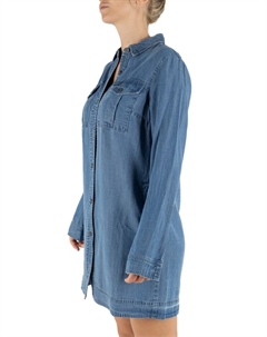 Платье Женское/Девочка MID WASH, синий Superdry