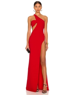 Платье Monot One Shoulder Cut Out Gown, красный Mônot