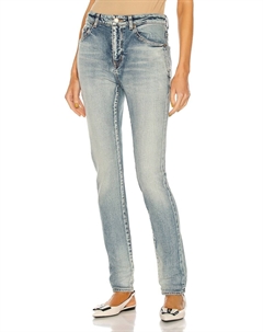 Джинсы Medium Waist Skinny, цвет Bright Blue Saint laurent