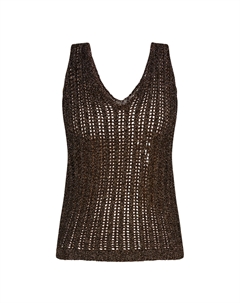 Топ Strick Mit Effektgarn, черный Faina