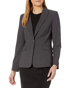 Женский пиджак Lux на одной пуговице, цвет Charcoal Calvin klein