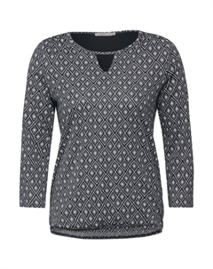 Лонгслив Langarmshirt, цвет deep charcoal grey Cecil
