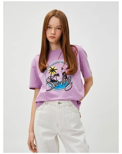 Футболка T-shirt, фиолетовый Koton