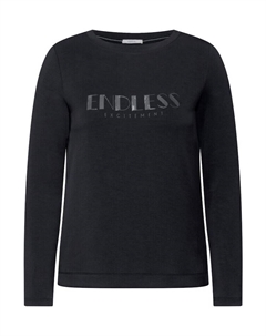 Лонгслив Langarmshirt, черный Cecil