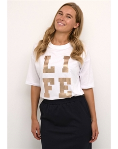 Футболка с принтом KAHARPER, цвет optical white Kaffe