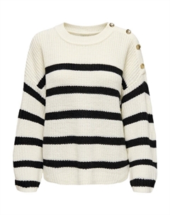 Тонкий вязаный свитер Sweater Justy, цвет egg shell Jdy
