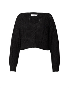 Тонкий вязаный свитер Sweater, черный Cita maass co-created by about you