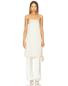 Топ миди без бретелек, цвет porcelain Swf