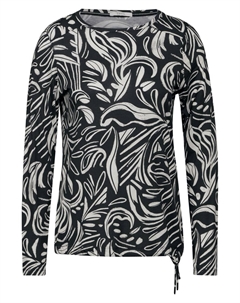 Лонгслив Shirt, цвет grey/dark grey/black Cecil