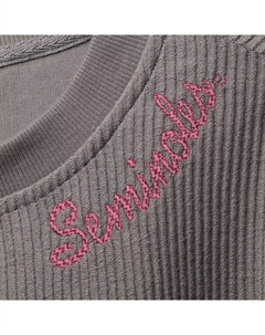 Женская лига университетской одежды Темно-угольный укороченный пуловер с укороченным пуловером штата Флорида Seminoles Unbranded