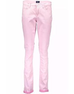 Розовые хлопковые женские брюки Gant
