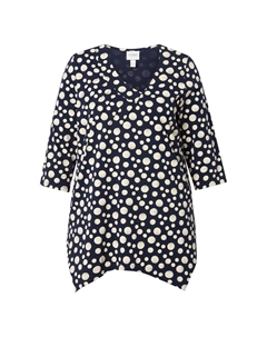 Топ Shirt, морской синий Ulla popken