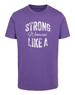 Футболка Strong WD - Like A Woman, темно фиолетовый Merchcode