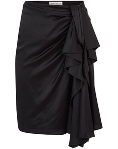 Юбка асимметричного кроя с бантом, черный Nina ricci