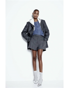 Кардиган косой вязки, синий H&m