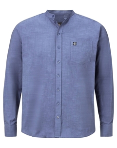 Рубашка на пуговицах стандартного кроя Kallu, дымчатый синий Jan vanderstorm