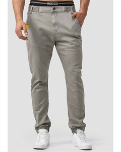 Зауженные брюки Zannes, серый Indicode jeans