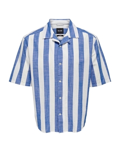 Комфортная рубашка на пуговицах Tes, морской синий Only & sons