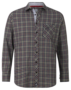 Комфортная рубашка на пуговицах Oleksson, оливковое Jan vanderstorm