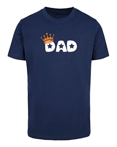 Футболка Fathers Day - King Dad, темно-синий Merchcode