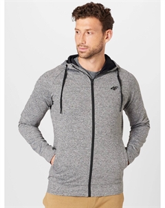 Спортивная толстовка на молнии, пестрый серый 4f