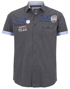 Рубашка на пуговицах стандартного кроя Ajule, темно-синий/черный Jan vanderstorm