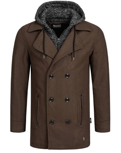 Межсезонное пальто Cliff Jacke, сепия Indicode jeans