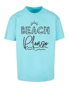 Футболка Beach Please, светло-синий Merchcode