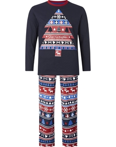 Длинная пижама Erilert, темно-синий Jan vanderstorm