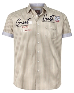 Рубашка на пуговицах стандартного кроя Ajule, бежевый Jan vanderstorm