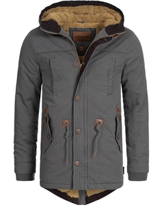 Зимняя парка Barge, базальтовый серый Indicode jeans