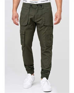 Обычные брюки-карго Leonard, зеленый Indicode jeans