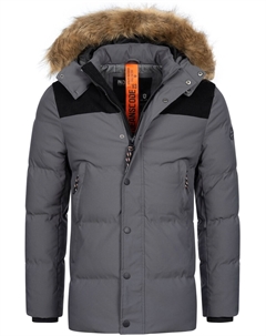 Зимняя парка Hexyl, темно-серый Indicode jeans