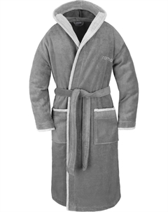 Длинный халат Rob, серый/светло-серый Normani