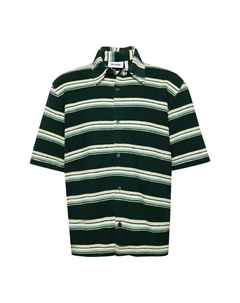 Рубашка на пуговицах стандартного кроя, зеленый/пастельно-зеленый/светло-зеленый Weekday