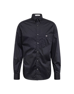 Рубашка на пуговицах стандартного кроя, черный Gant