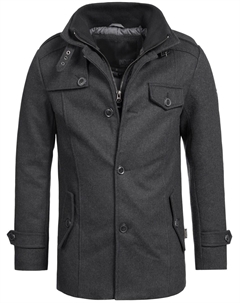 Межсезонная куртка Brandon Mäntel, черный Indicode jeans