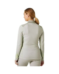 Топ Lifa Merino Midweight с молнией 1/2 женский, цвет Mellow Grey Helly hansen