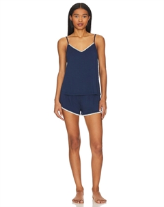 Шорты Frida Whip Stitch Cami &, цвет Navy & Ivory Eberjey