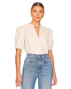 Топ Jane Faux Leather, цвет Bone Steve madden