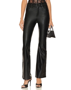 Брюки Faux Leather Five Pocket Flare, черный Commando