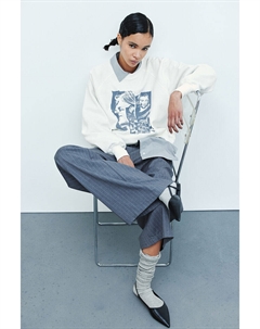 Толстовка с принтом, бежевый H&m