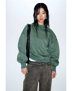 Толстовка оверсайз, зеленый H&m