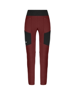 Женские теплые колготки-карго Puez Dst, красный Salewa