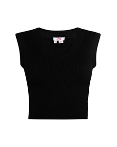 Топ Strickpullunder, черный Mymo