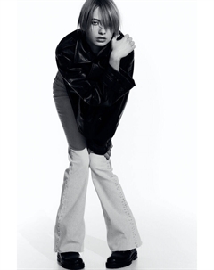 Расклешенные высокие джинсы, синий H&m