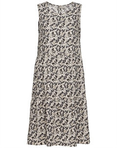 Платье Sommer im Allover Print, бежевый Camel active